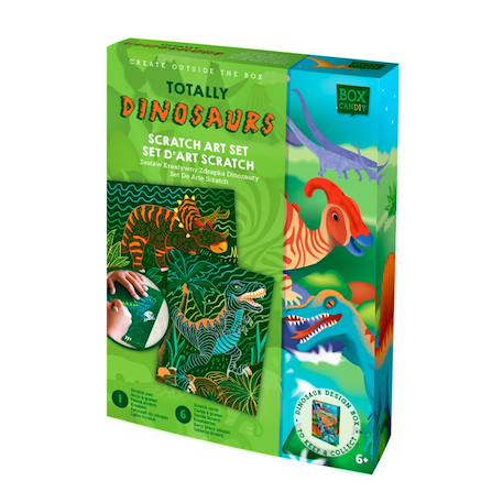 Set d'art scratch - dinosaure Multicolor 1 - vertbaudet enfant 