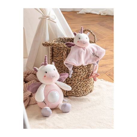 Peluche - veilleuse bamboo bebe - licorne - 26 cm Blanc 6 - vertbaudet enfant 