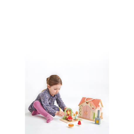Maison de poupée en bois - chalet Rosewood Multicolor 6 - vertbaudet enfant 