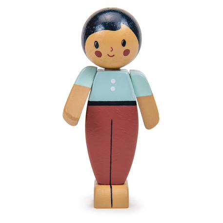 Poupée en bois - amande père Multicolor 1 - vertbaudet enfant 