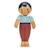 Poupée en bois - amande père Multicolor 1 - vertbaudet enfant 
