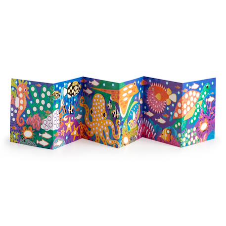 Stickers avec affiche autocollante - vie marine - 200 stickers Multicolor 1 - vertbaudet enfant 