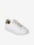 Baskets fille synthetique à lacets élastiqués blanc imprimé 2 - vertbaudet enfant 