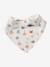 Lot 3 bavoirs bandanas en gaze de coton Bord de mer+Broceliande+Dans les bois+Hanoi+Hérisson+Hygge+lot renard+Mon coeur+Tanzanie 3 - vertbaudet enfant 