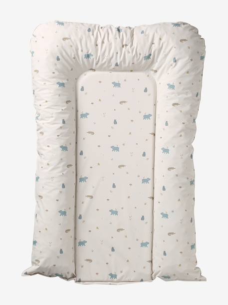 Matelas à langer Lionceau Babylone+Bayou+blanc imprimé+écru 3 - vertbaudet enfant 