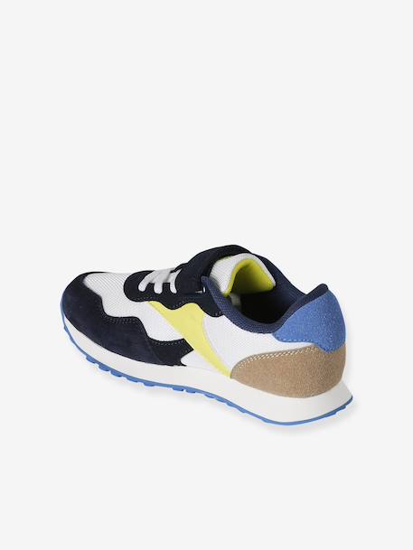 Baskets enfant lacets élastiqués à scratchs lot bleu 4 - vertbaudet enfant 