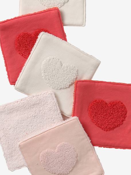 Lot 6 lingettes éponge Mon coeur 3 - vertbaudet enfant 
