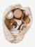 Trousse toilette Mama gaze coton beige imprimé+Mon coeur+Nuages 17 - vertbaudet enfant 