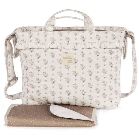 Sac à langer botton fleurs Beige 2 - vertbaudet enfant 