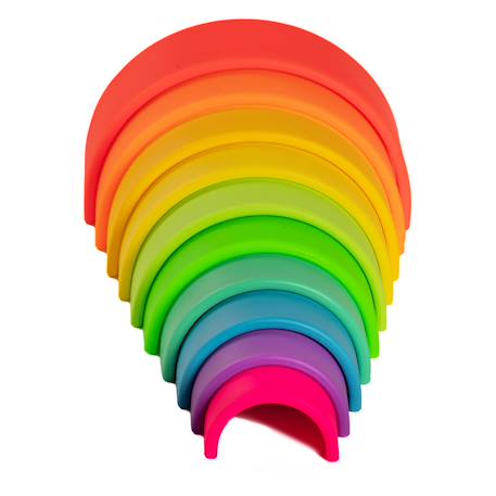 Jeux d'éveil à empiler - Arc en ciel Multicolor 5 - vertbaudet enfant 