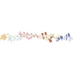Linge de maison et décoration-Décoration-Frise adhésive fleur liv (5 m)