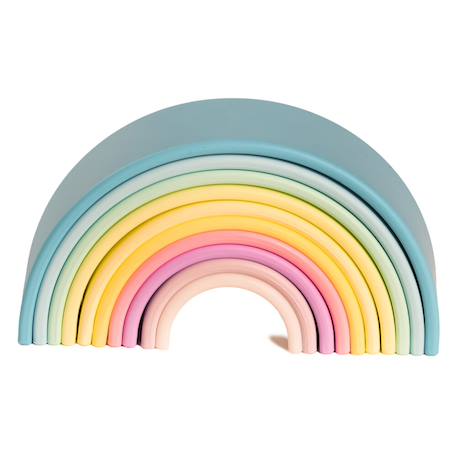 Jeux d'éveil à empiler -  Arc en ciel Multicolor 1 - vertbaudet enfant 