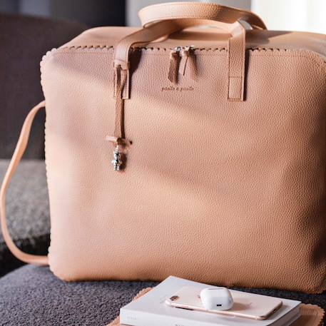 Valise de maternité icon Camel+Gris 4 - vertbaudet enfant 