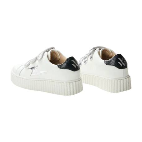 Baskets synthétique mini marilou Blanc cassé+Noir 3 - vertbaudet enfant 