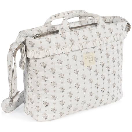 Sac à langer botton fleurs Beige 4 - vertbaudet enfant 