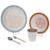 Coffret repas birdy (5 pièces) Marron, beige 1 - vertbaudet enfant 