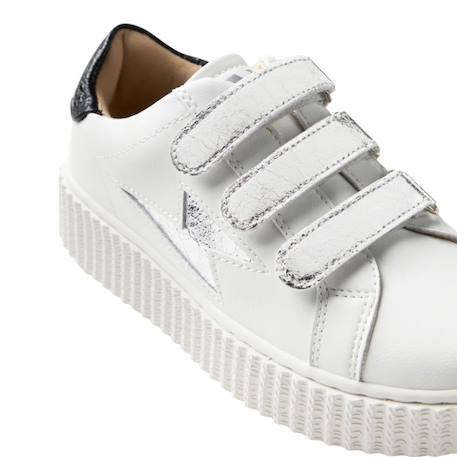 Baskets synthétique mini marilou Blanc cassé+Noir 4 - vertbaudet enfant 