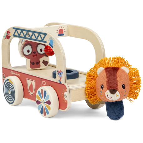 Camion de pompier Orange, bleu, marron 3 - vertbaudet enfant 