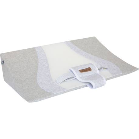 Plan incliné 25° 3d wave (pour lit 60 x 120 cm) Blanc, gris 1 - vertbaudet enfant 