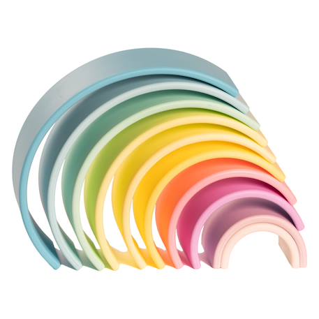 Jeux d'éveil à empiler -  Arc en ciel Multicolor 3 - vertbaudet enfant 