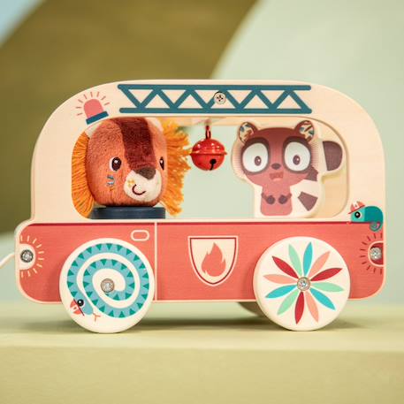 Camion de pompier Orange, bleu, marron 6 - vertbaudet enfant 