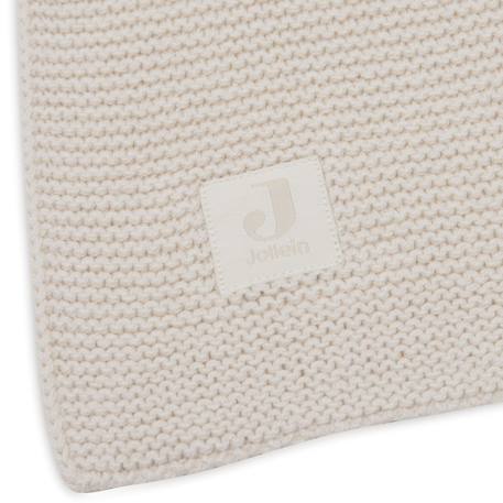 Couverture en tricot basic knit oatmeal (75 x 100 cm) Ecru 4 - vertbaudet enfant 