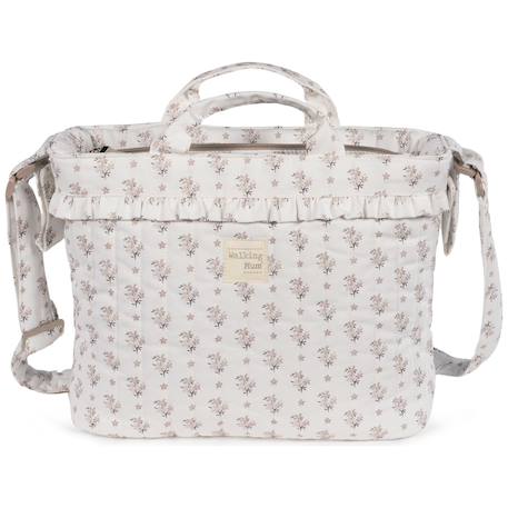Sac à langer botton fleurs Beige 1 - vertbaudet enfant 