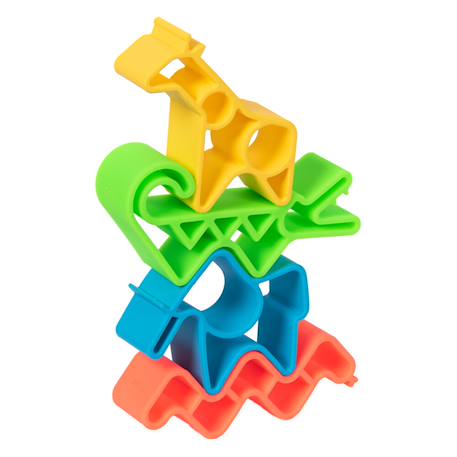 Jeux d'éveil à empiler - Animaux Multicolor 2 - vertbaudet enfant 