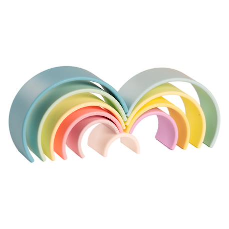 Jeux d'éveil à empiler -  Arc en ciel Multicolor 4 - vertbaudet enfant 