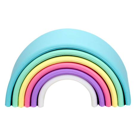 Jeux d'éveil à empiler - Arc en ciel Multicolor 1 - vertbaudet enfant 