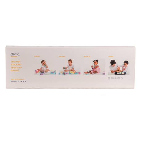 Jouet d'éveil en silicone - Set maison et arbre Multicolor 6 - vertbaudet enfant 