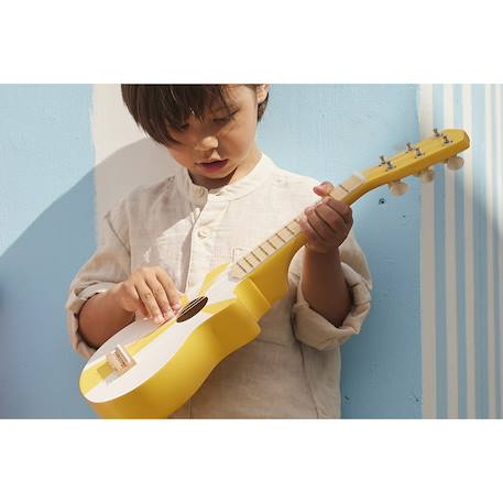 Guitare jaune blanche Jaune 6 - vertbaudet enfant 