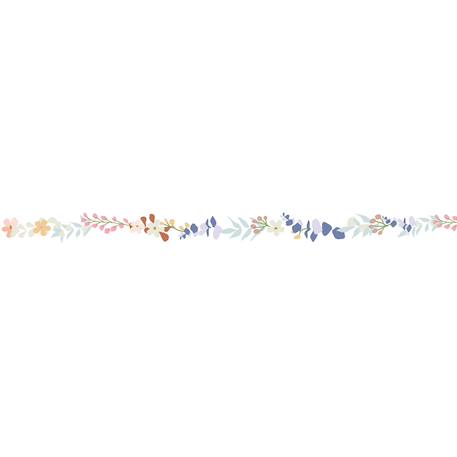 Frise adhésive fleur liv (5 m) Lilas, rose, vert clair 2 - vertbaudet enfant 