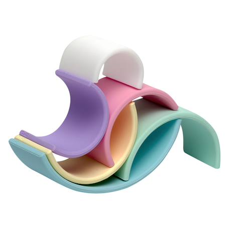 Jeux d'éveil à empiler - Arc en ciel Multicolor 4 - vertbaudet enfant 