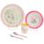 Coffret repas ombeline (5 pièces) Rose, bleu 1 - vertbaudet enfant 