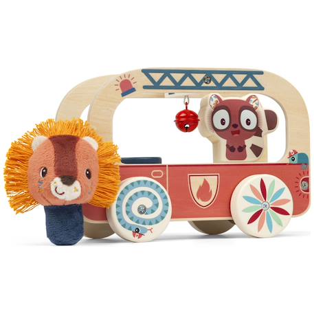 Camion de pompier Orange, bleu, marron 4 - vertbaudet enfant 