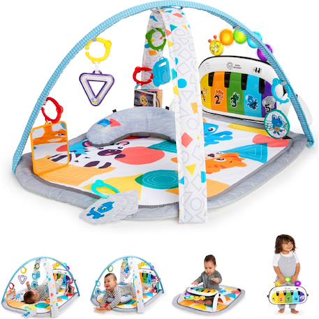 Tapis d'éveil kickin’ tunes 4 en 1 Multicolore+Rose, bleu, vert 1 - vertbaudet enfant 