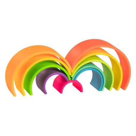 Jeux d'éveil à empiler - Arc en ciel Multicolor 4 - vertbaudet enfant 