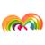Jeux d'éveil à empiler - Arc en ciel Multicolor 4 - vertbaudet enfant 