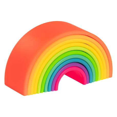 Jeux d'éveil à empiler - Arc en ciel Multicolor 2 - vertbaudet enfant 