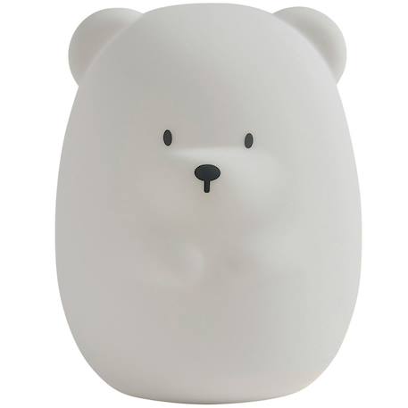 Veilleuse en silicone ours caramel Blanc 1 - vertbaudet enfant 