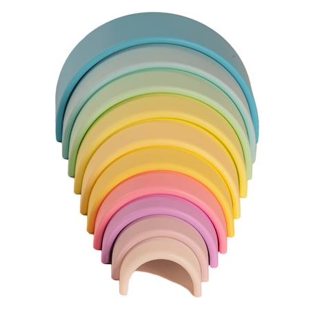Jeux d'éveil à empiler -  Arc en ciel Multicolor 5 - vertbaudet enfant 
