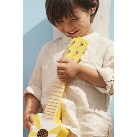 Guitare jaune blanche Jaune 3 - vertbaudet enfant 