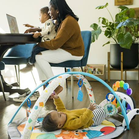 Tapis d'éveil kickin’ tunes 4 en 1 Multicolore+Rose, bleu, vert 3 - vertbaudet enfant 