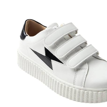 Baskets synthétique mini elsa Noir 2 - vertbaudet enfant 