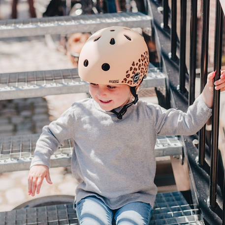 Casque leopard xxs (45-51 cm) Beige, noir 3 - vertbaudet enfant 