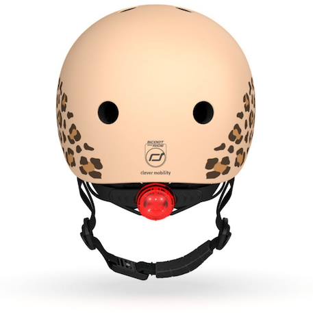 Casque leopard xxs (45-51 cm) Beige, noir 2 - vertbaudet enfant 
