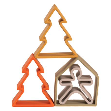 Jouet d'éveil en silicone - Set maison et arbre Multicolor 4 - vertbaudet enfant 