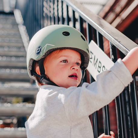 Casque green lines xxs (45-51 cm) Vert, noir, blanc 4 - vertbaudet enfant 