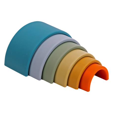 Jeux d'éveil à empiler - Arc en ciel Multicolor 2 - vertbaudet enfant 